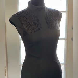 Elegant Black dress with black Lace Dress